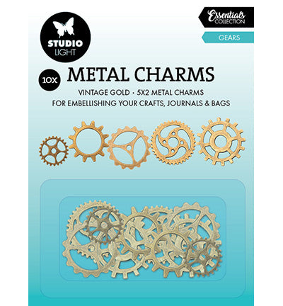 Breloques en métal Engrenages Consommables n°03