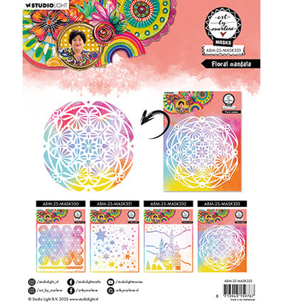 ABM Pochoir mandala floral Art by Marlene n° 333