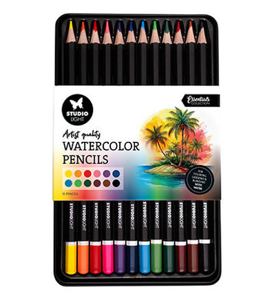 Crayons aquarellables Essentials nr.03, 12 couleurs