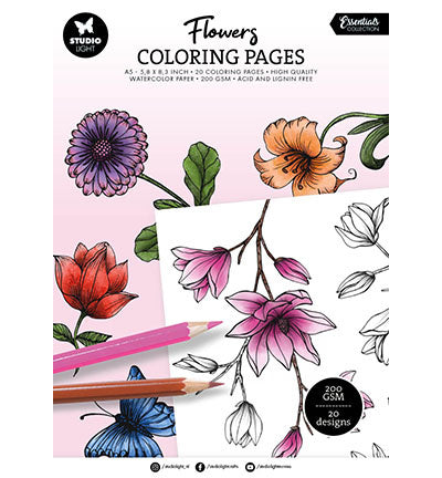 Pages à colorier Fleurs Essentials nr.282
