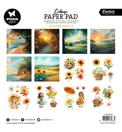 Bloc de papier de collage SL Summer Beauty Essentials n°376
