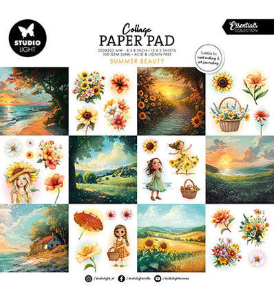 Bloc de papier de collage SL Summer Beauty Essentials n°376