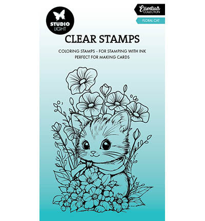 Tampon transparent SL Floral cat Essentials n°850