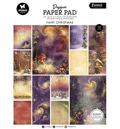 Bloc de papier pour créateur Fairy Christmas Essentials n°337