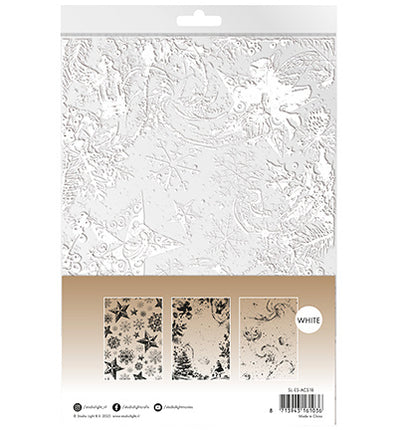 Feuilles d'acétate Neige, fées Noël Essentiels n° 18