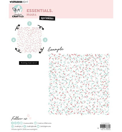 Pochoirs CCL Sprinkles Essentials n°369