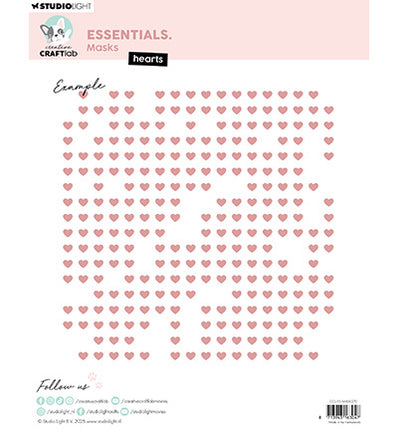 Pochoirs CCL Hearts Essentials n°370