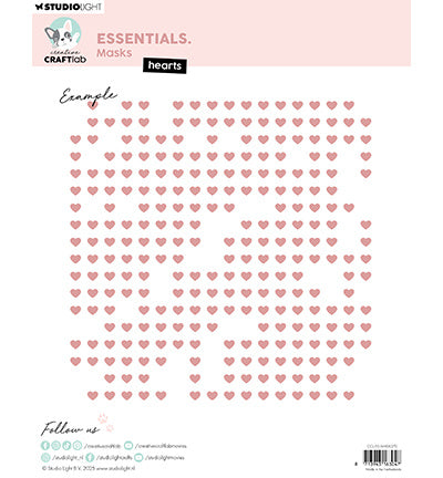 Pochoirs CCL Hearts Essentials n°370