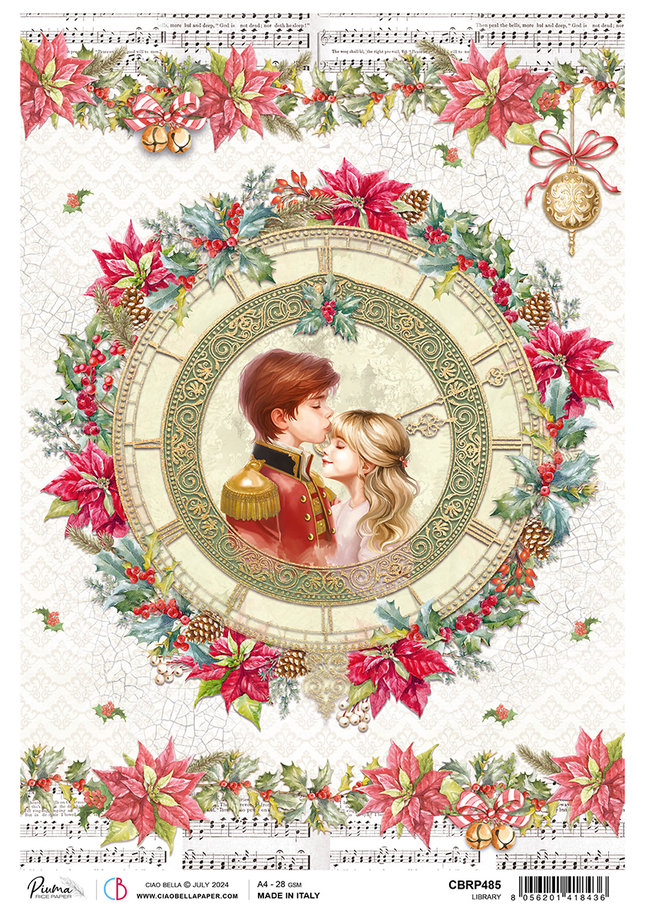 PAPIER DE RIZ A4 AMOUR TENDRE