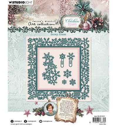 Matrice de découpe JMA Cadre enneigé Christmas Blush n° 1059