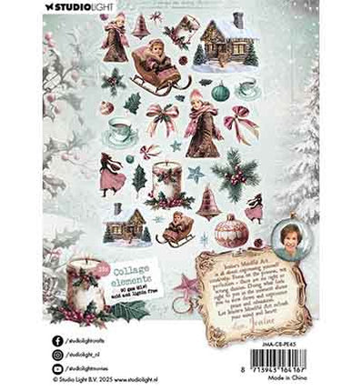 Éléments en papier JMA 35 éléments de collage Christmas Blush n° 45