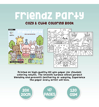 Livre de coloriage Friendz Cozy (CCL-FR-CB06)