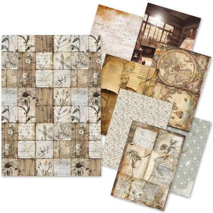 PAPIER DE RIZ A5 ASSORTI 8/PAQUET CODEX