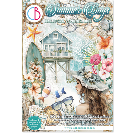 SUMMER DAYS A4 - Livre d’éphémères pour junk journal - Ciao Bella
