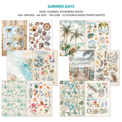 SUMMER DAYS A4 - Livre d’éphémères pour junk journal - Ciao Bella