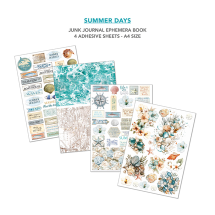 SUMMER DAYS A4 - Livre d’éphémères pour junk journal - Ciao Bella