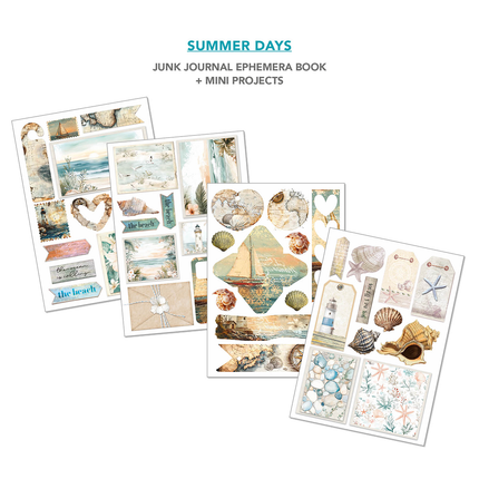 SUMMER DAYS A4 - Livre d’éphémères pour junk journal - Ciao Bella