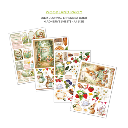 WOODLAND PARTY A4 - Junk journal ephemera book-Ciao Bella