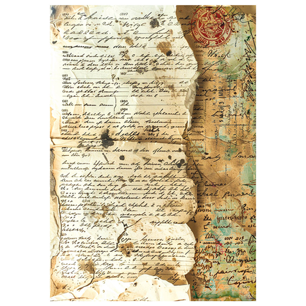 PAPIER DE RIZ MIXED MEDIA A4 LOT DE 4/PAQUET VOYAGE À VENIR