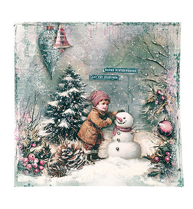 Éléments en papier JMA 35 éléments de collage Christmas Blush n° 45