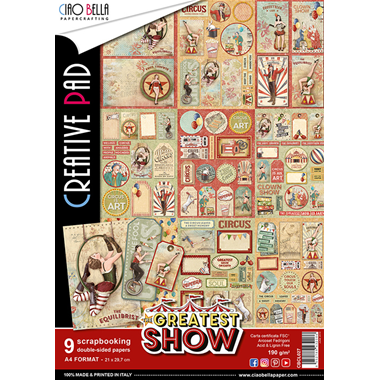 Bloc créatif The Greatest Show A4 9/Pkg