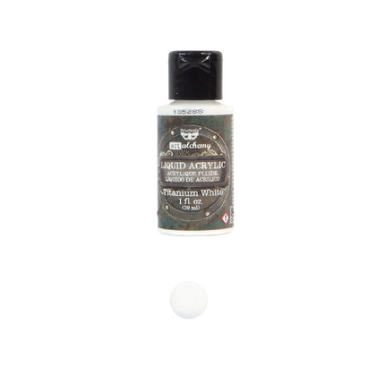 Art Alchemy - Acrylique liquide blanc titane - 1 flacon - 30ml / peinture artistique -