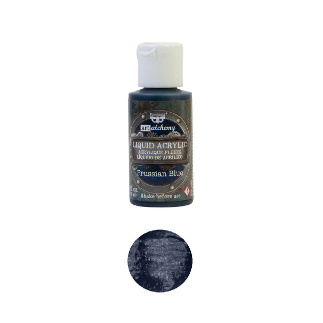 Art Alchemy - Acryliques liquides - Bleu de Prusse - 1 flacon, 30ml / peinture artistique