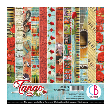 Bloc de papier Tango 6"x6" 24/paquet