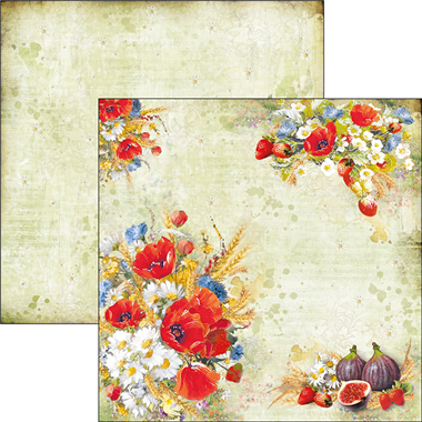 Feuille de papier Wildflower 12"x12"
