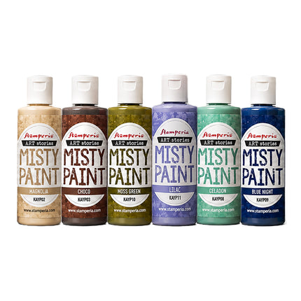 Sélection de 6 couleurs Misty, 60 ml - Couleurs nature