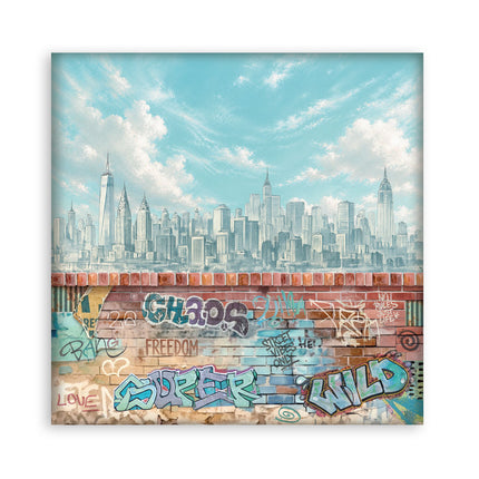 12”x12” (30.5x30.5 cm) Paper Pad 10 double sided printed sheets - Furry Friends 2
