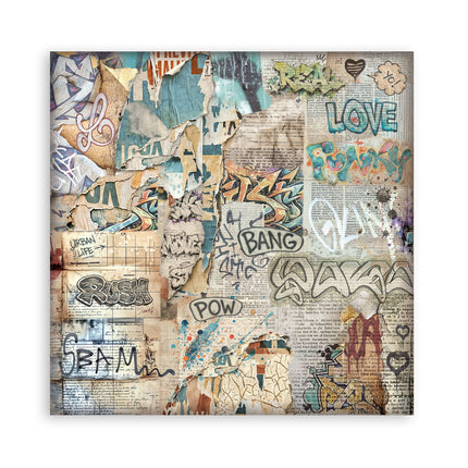 12”x12” (30.5x30.5 cm) Paper Pad 10 double sided printed sheets - Furry Friends 2