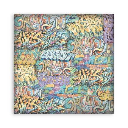 12”x12” (30.5x30.5 cm) Paper Pad 10 double sided printed Backgrounds sheets - Furry Friends 2