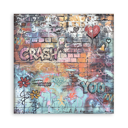 12”x12” (30.5x30.5 cm) Paper Pad 10 double sided printed Backgrounds sheets - Furry Friends 2
