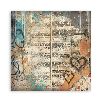 12”x12” (30.5x30.5 cm) Paper Pad 10 double sided printed Backgrounds sheets - Furry Friends 2