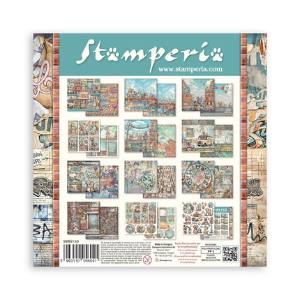 8”x8” (20.3x20.3 cm) Paper Pad 10 double sided printed sheets - Furry Friends 2