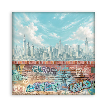 8”x8” (20.3x20.3 cm) Paper Pad 22 single sided printed paper sheets - Furry Friends 2