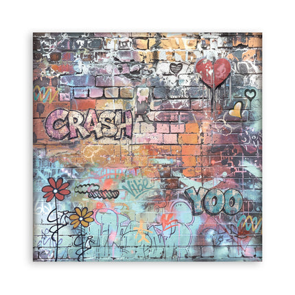 8”x8” (20.3x20.3 cm) Paper Pad 22 single sided printed paper sheets - Furry Friends 2