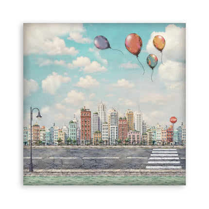 12”x12” (30.5x30.5 cm) Paper Pad 22 single sided printed paper sheets - Furry Friends 2