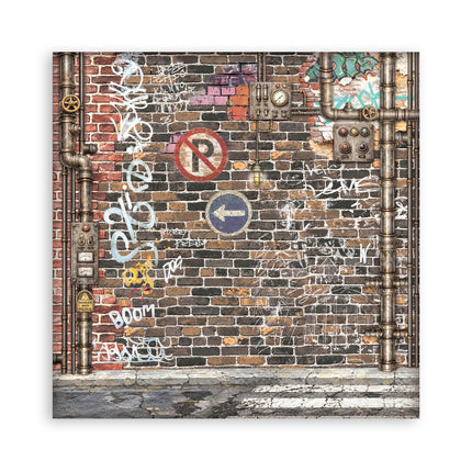 12”x12” (30.5x30.5 cm) Paper Pad 22 single sided printed paper sheets - Furry Friends 2