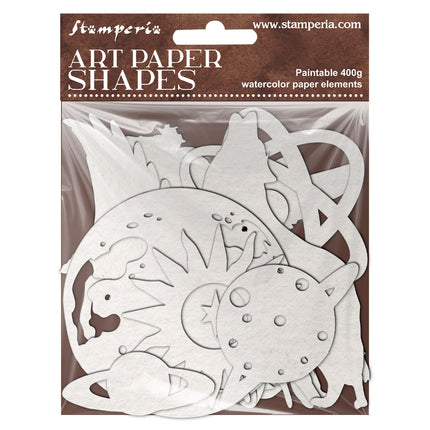 Formes en papier découpées au laser - Cosmos