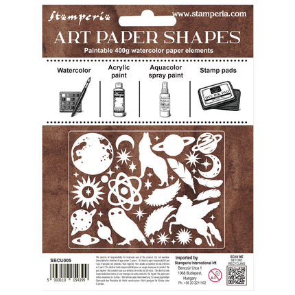 Formes en papier découpées au laser - Cosmos