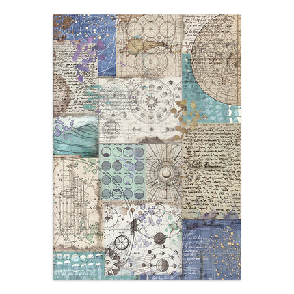 Junk journal imprimé : autocollants, découpes, fonds pour les loisirs créatifs - Cosmos