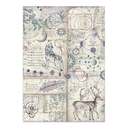 Junk journal imprimé : autocollants, découpes, fonds pour les loisirs créatifs - Cosmos