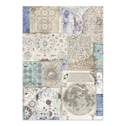 Junk journal imprimé : autocollants, découpes, fonds pour les loisirs créatifs - Cosmos
