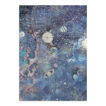 Junk journal imprimé : autocollants, découpes, fonds pour les loisirs créatifs - Cosmos