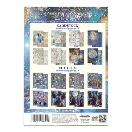 Printed Art Junk Journal Focus Points for Art and Craft A5 -Cosmos
