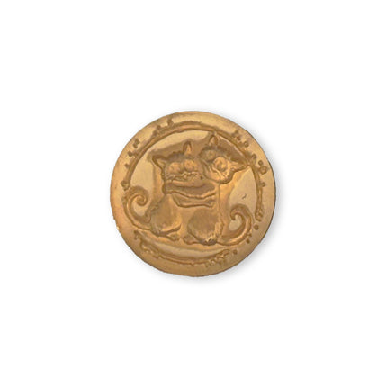 Set 6 Decorative seals design for Art and Craft diam cm2,5 Furry Friends2