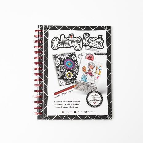 Livre de coloriage magique et coloré A5 (ABM-25-CB01)