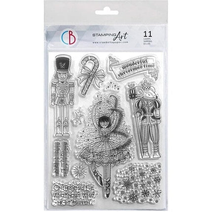 ENSEMBLE DE TAMPONS TRANSPARENTS 6"X8" CONTE DE CASSE-NOISETTE